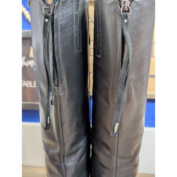 Pikolinos Womens Size 40 9.5 Classic Tall Riding Leather Zipper Boots - Picture 7 of 16